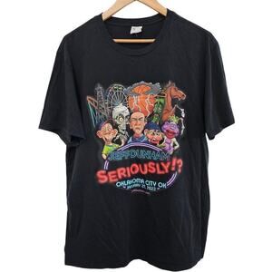 Jeff Dunham Seriously!? Oklahoma City 2022 T-Shirt Mens XL Black Graphic Tee